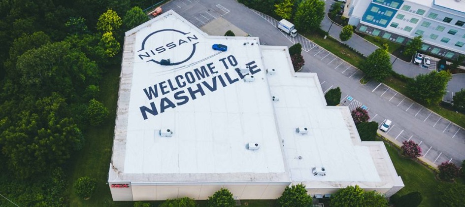 Nissan turns BNA into a Tennessee showcase